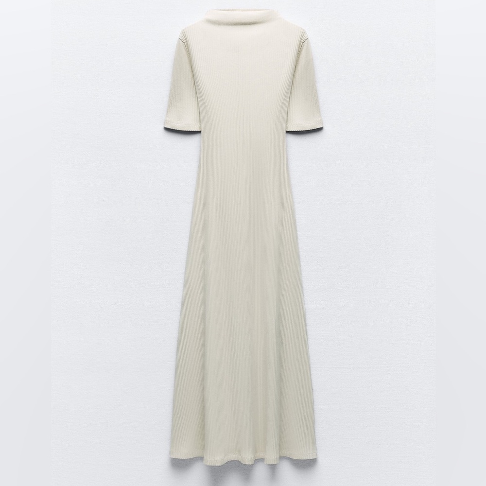 Zara Rib A Line Midi Dress - Picture 17 of 17